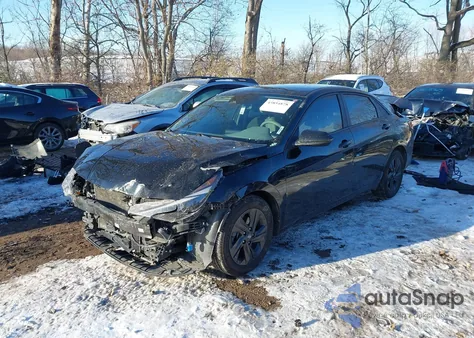 2021 Hyundai Elantra Hybrid Blue z USA, uszkodzony, nr VIN KMHLM4AJ8MU004176
